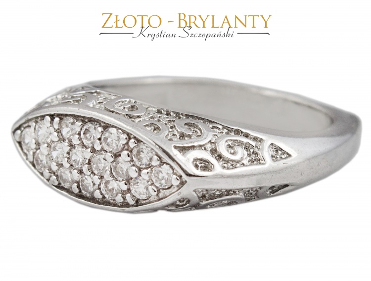 ORIGINAL strieborný prsteň so zirkónmi šperky typ výrobku